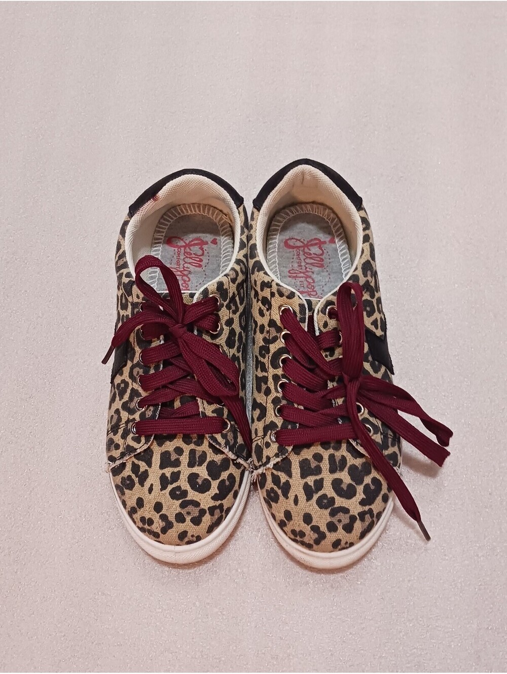 Jelly  pop Comfort Fit women's  Leopard  print  sneakers shoes  6.5